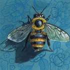Eavesdropping Bee Art Print