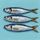 Three Little Fishies Art Print