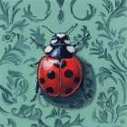 Ladybug In The Parlor Room Art Print