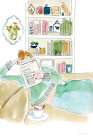 Home Library I Art Print