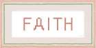 Faith Cross Stitch Art Print
