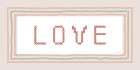 Love Cross Stitch Art Print