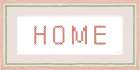 Home Cross Stitch Art Print