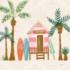 Beach Day II Art Print