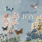 Flutter and Bloom III Blue Art Print