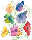 Prism Bouquet Art Print