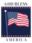 Stars and Stripes Bless America Art Print
