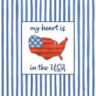 USA Cuties Stripes II Art Print