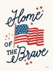 Stars and Stripes IV Brave Art Print