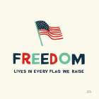 Freedom Flag Art Print