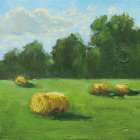 Summer Hay Field Art Print