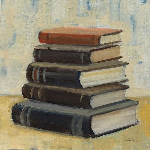 Books on the Porch I Sq Food Print