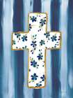 Floral Cross II Art Print