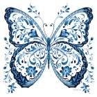 Blue Butterfly II Art Print