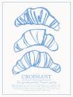 Breakfast Doodles VI White Art Print