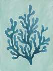 Beachy Flora and Fauna I Teal Art Print