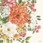 Amber Blossoms III Art Print