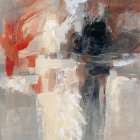 Wings Orange Abstract Art Print