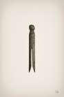 Laundry Pin Sepia Art Print