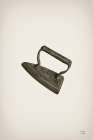 Laundry Iron Sepia Minimalist Print