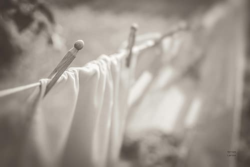 Laundry Day II Neutral Photography Print