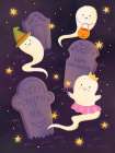 Spooky Pals III Art Deco Print
