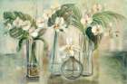 Silver Orchids I Art Print