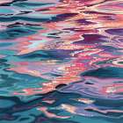 Sunset Reflections on Water Art Print