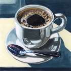 Dusk Dinner Coffee Art Print