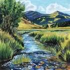 Open Mountain Stream Art Print