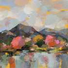 Sunset in April Art Print