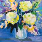 Sapphire Bouquet Art Print