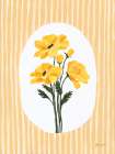 Buttery Flowers I Art Print