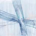 Scraped Blue II Art Print