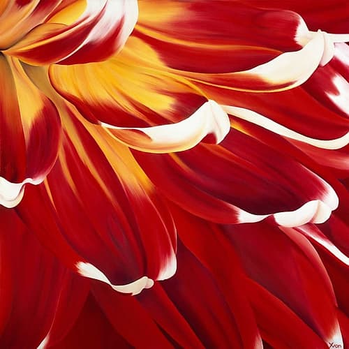 Colourful Floral I Art Print by Yvonne Poelstra-Holzhaus