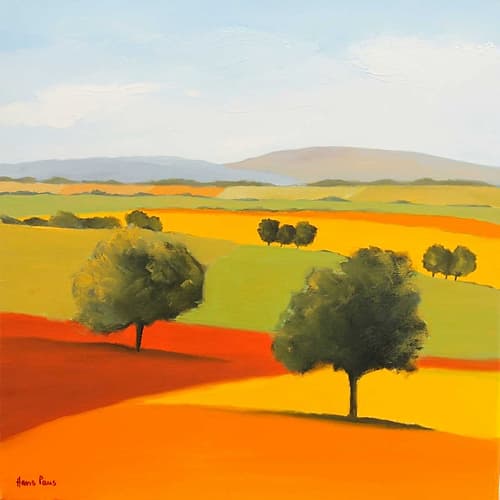 Red Tree Art Print
