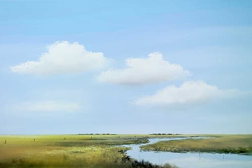Down the river III Coastal Print