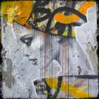 Yellow love Art Print