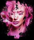 Pink face Art Print