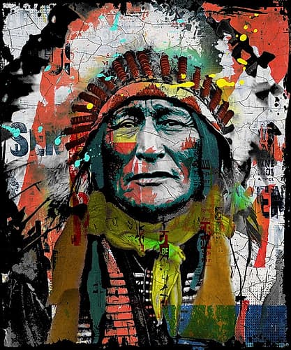 Indian Power I Inspirational Print