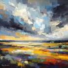 Sky Fall II Art Print