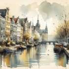 Canals of Amsterdam Art Print