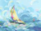 Bright Sails I - by Vess, June Erica | World Art Group | Vess, June Erica