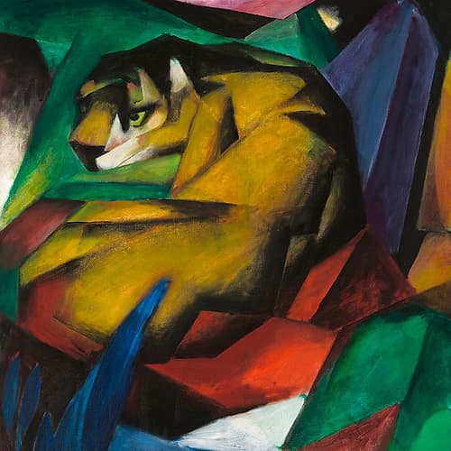 The Tiger Art abstrait reproduction