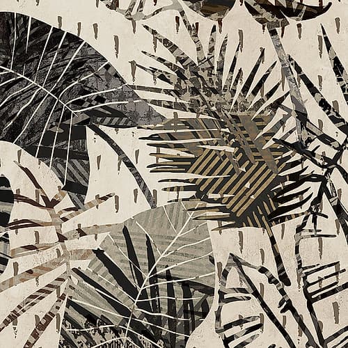 Grey Palms I Art Print by Eve C. Grant