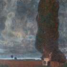 The Large Poplar II (Gathering Storm), 1903 Art Print