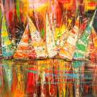 Sotto una luna rossa (detail) Art Print