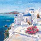 Mykonos (detail) Art Print