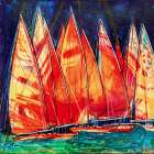Regata Notturna I Modern Print