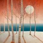Moonlight on the Sea I Art Print